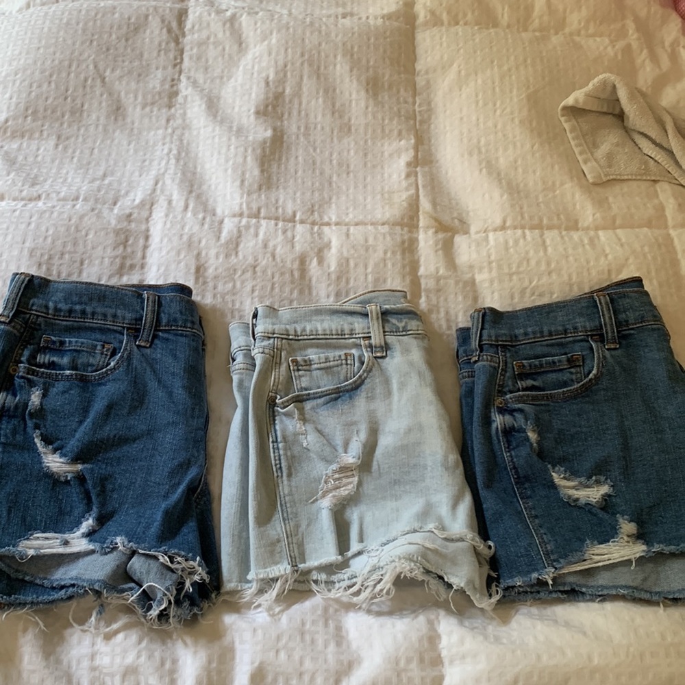 Old navy jean shorts, bundle of three